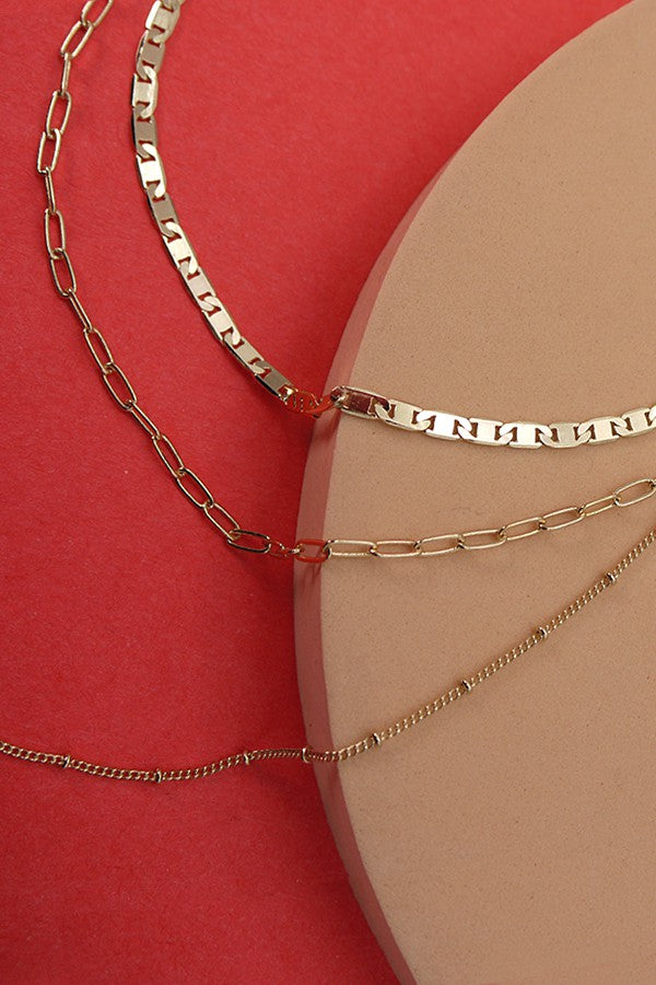 DELICATE MULTI LAYER CHAIN NECK | 25N549