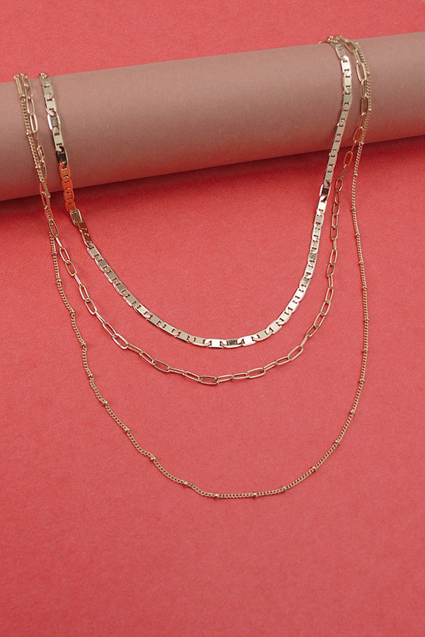 DELICATE MULTI LAYER CHAIN NECK | 25N549