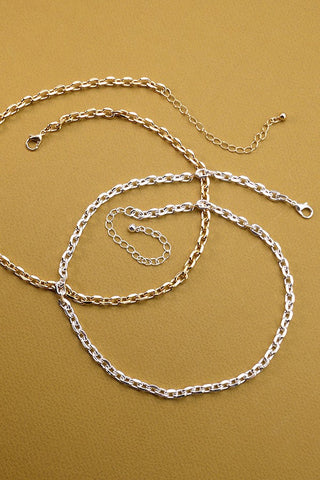 OVAL LINK CHAIN NECKLACE | 31N24026X