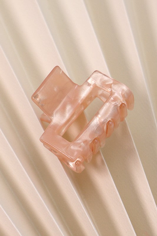 CELLULOSE CUT OUT RECTANGLE HAIR CLAW CLIPS | 40H539