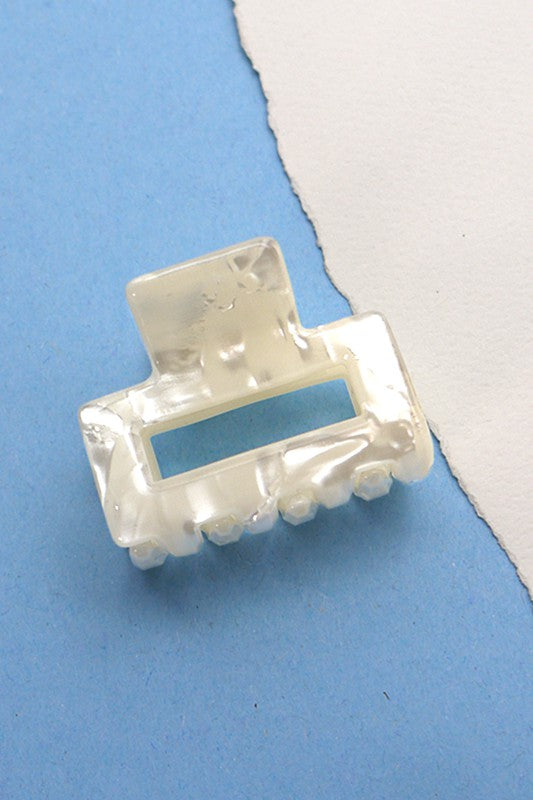 CELLULOSE CUT OUT RECTANGLE HAIR CLAW CLIPS | 40H539