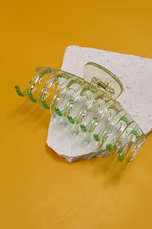 ACETATE CLEAR OMBRE HAIR CLAW CLIPS | 40H534