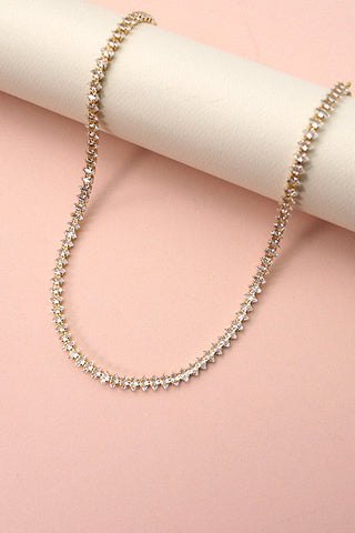 NAVETTE RHINESTONE NECKLACE | 31N22400