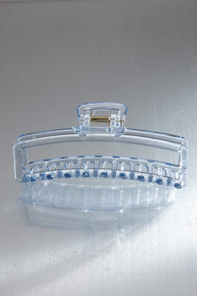 JUMBO CLEAR OPEN RECTANGLE HAIR CLAW CLIPS | 40H554