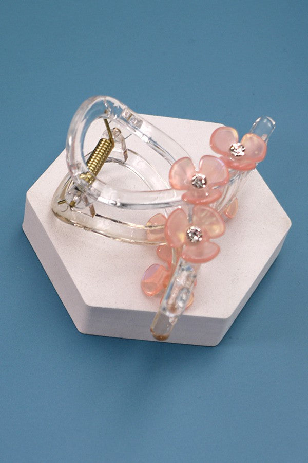 DAISY PETAL ON CROSS OVER HAIR CLAW CLIPS | 40H656