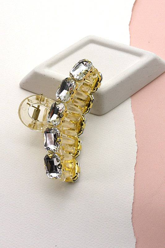 GLASS RHINESTONE HAIR CLAW CLIPS | 40H566