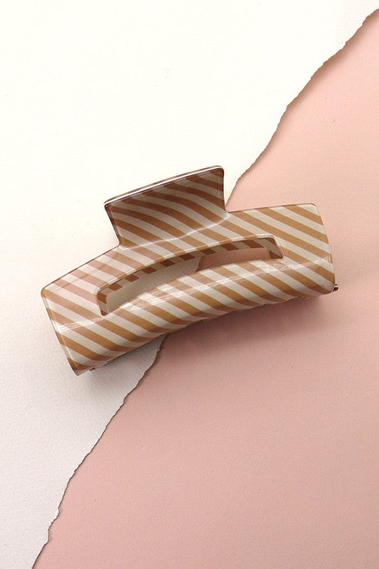 STRIPE HAIR CLAW CLIPS | 40H564