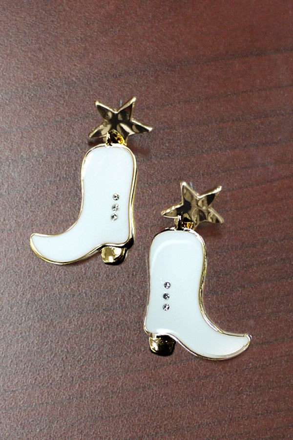 WESTERN COWBOY BOOT EARRINGS | 31E23558