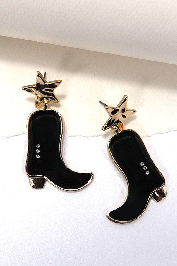 WESTERN COWBOY BOOT EARRINGS | 31E23558