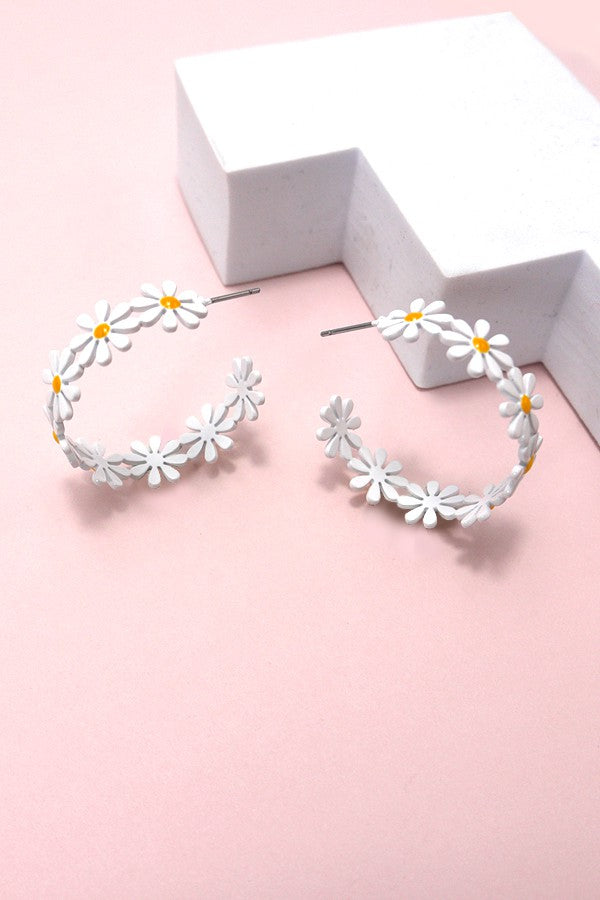 DAISY HOOP EARRINGS | 10E3022331