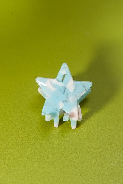 MINI STAR CELLULOSE HAIR CLAW CLIP SET OF 5 | 40H580