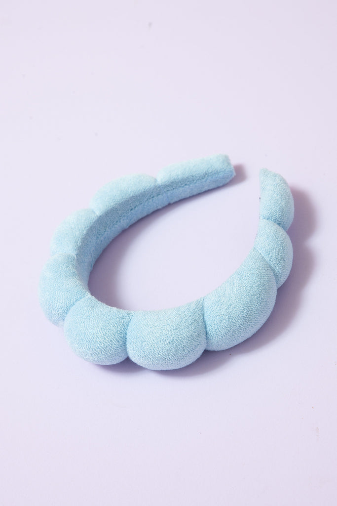 SPA SPONGE TERRY TOWEL SCALLOPED HEADBAND | 40HB122