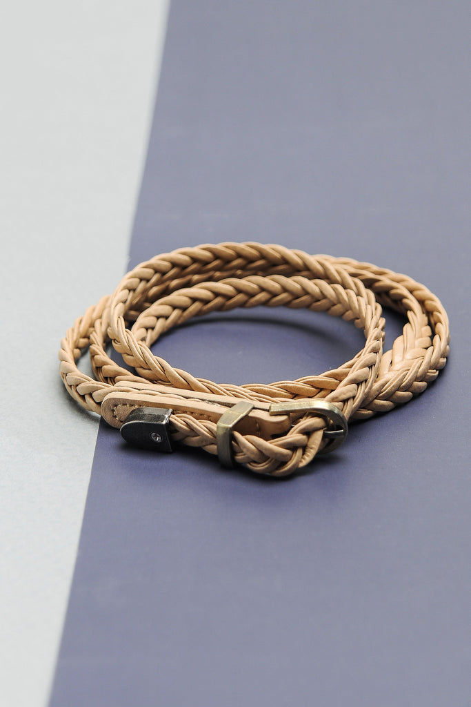 CLASSIC LEATHER BRAIDED BELT | 40BT617