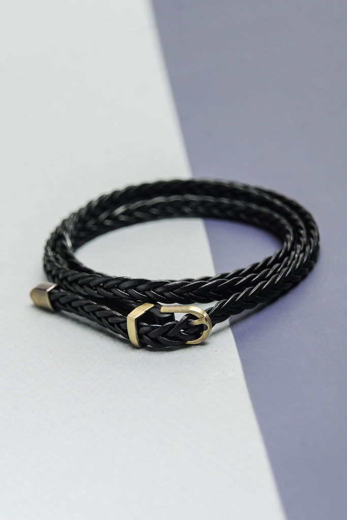 CLASSIC LEATHER BRAIDED BELT | 40BT617