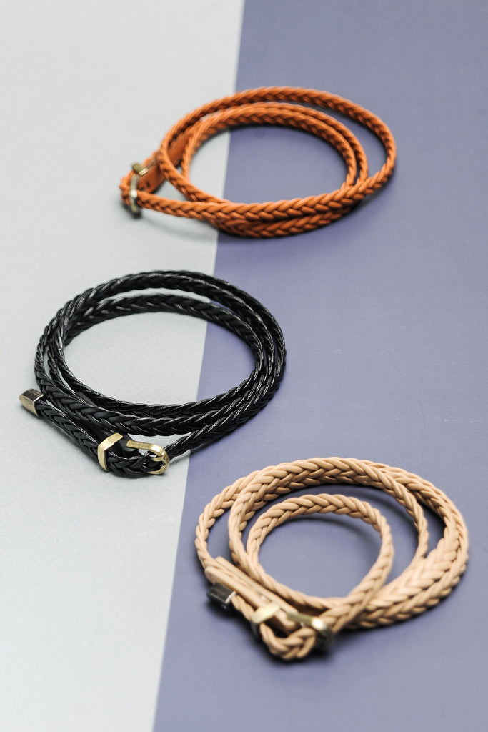 CLASSIC LEATHER BRAIDED BELT | 40BT617