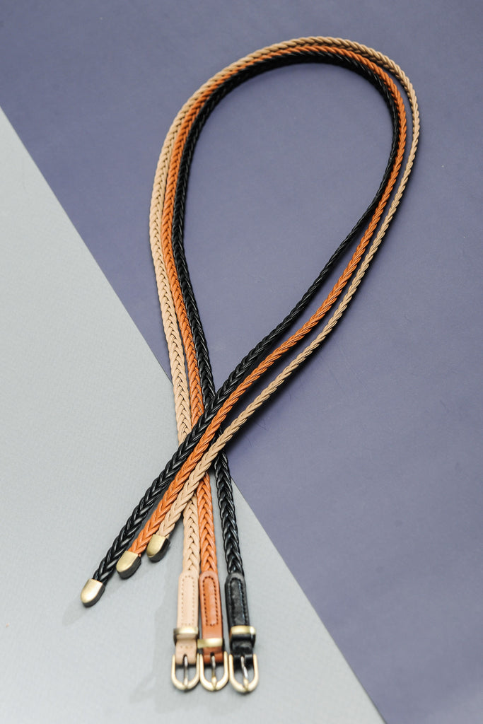 CLASSIC LEATHER BRAIDED BELT | 40BT617