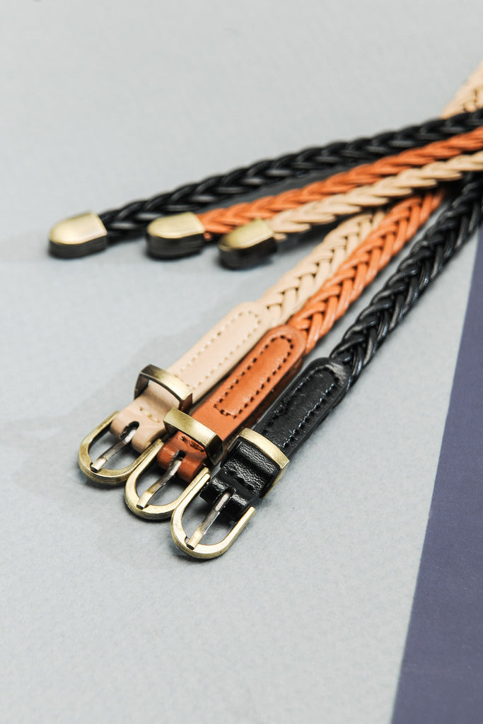 CLASSIC LEATHER BRAIDED BELT | 40BT617