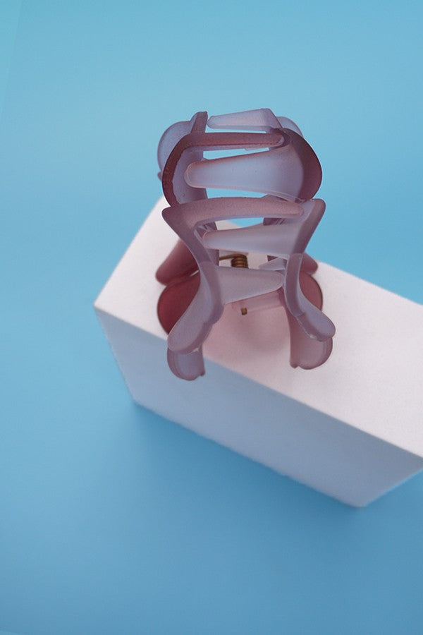 TRANSPARENT FLOWER HAIR CLAW CLIPS | 450H59