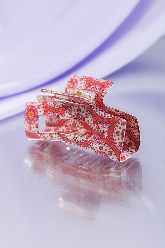 JUMBO RETRO FUN HAIR CLAW CLIPS | 40H606