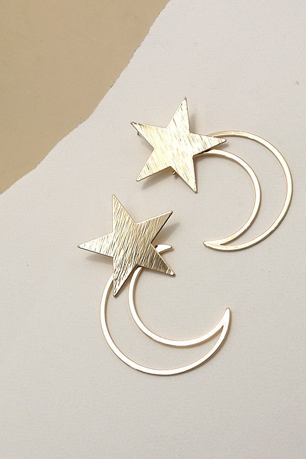 STAR MOON BOHO DROP EARRINGS | 80E756
