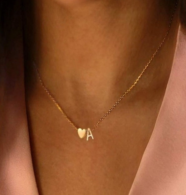 18K STAINLESS STEEL TARNISH FREE INITIAL NECKLACE | 40NK9440