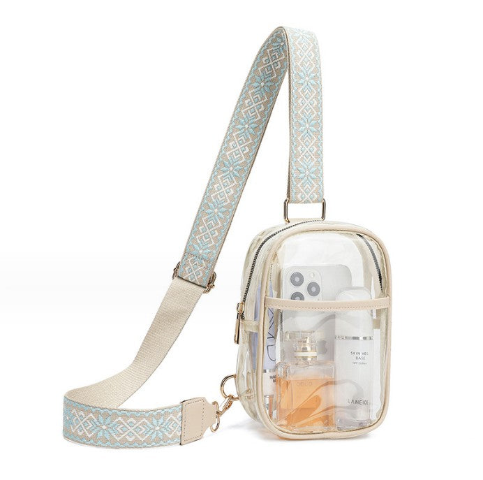 CLEAR SLING CROSSBODY STADIUM BAG | 40P514