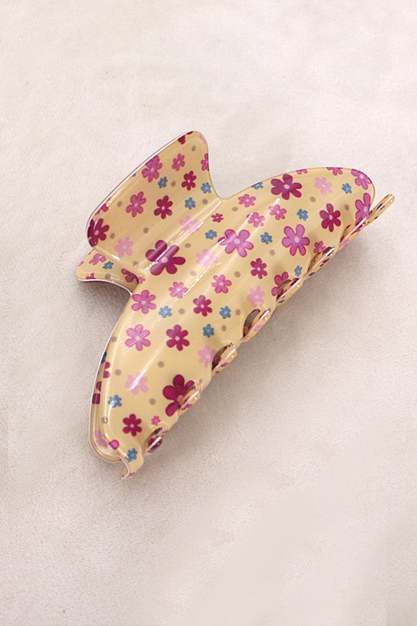JUMBO FLOWER DAISY PETAL ACRYLIC HAIR CLAW CLIPS | 40H667