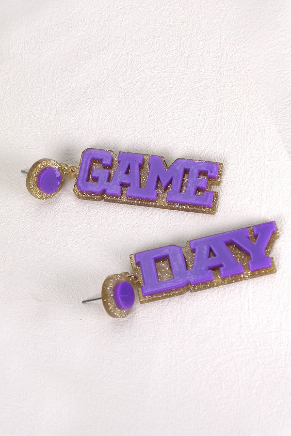 SPARKLING GLITTER  GAME DAY EARRINGS | 80E1946
