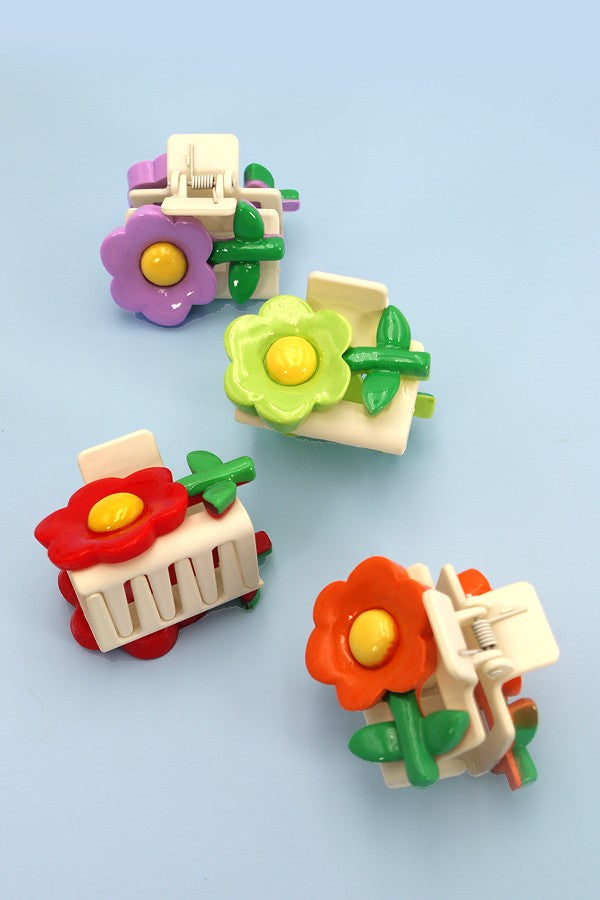 ACRYLIC DAISY FLOWER HAIR CLAW CLIPS | 40H700