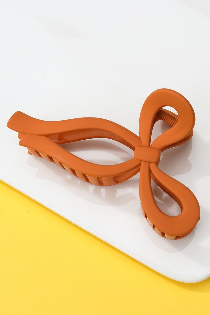 MATTE BOW HAIR CLAW CLIPS 12-piece set | 40H721-12 Pack