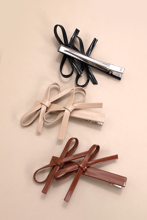 DOUBLE BOW HAIR PIN | 40H730