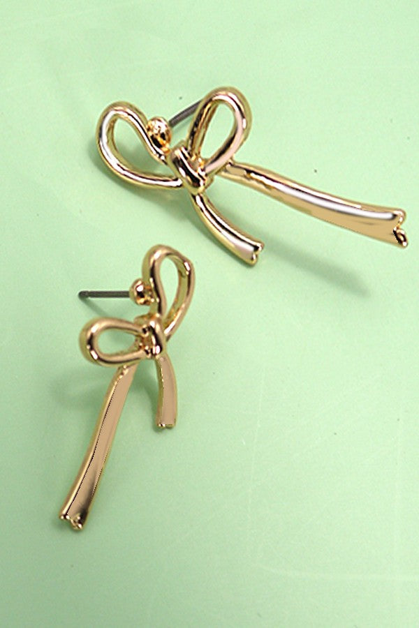 CHIC BOW STUD EARRINGS | 31E24533