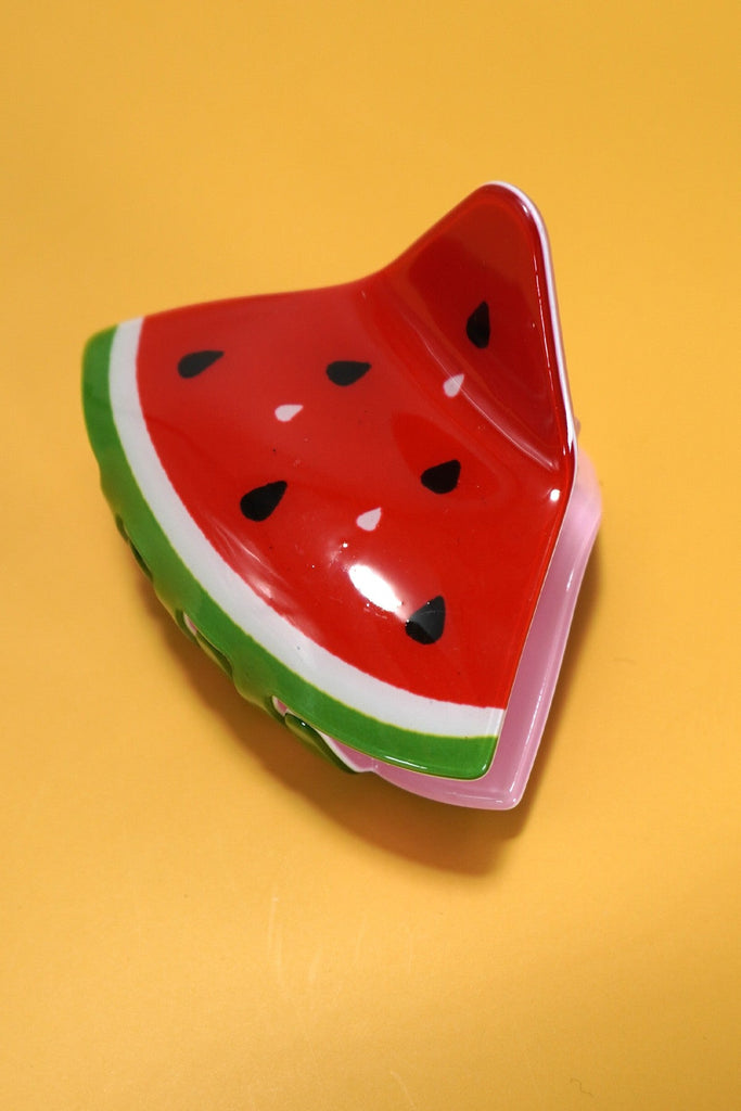 FRUIT STRAWBERRY WATERMELON CARROT HAIR CLAW CLIPS | 40H820