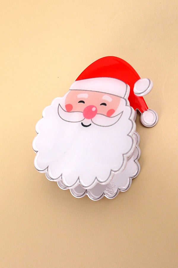 CHRISTMAS TREE SANTA SNOWMAN HAIR CLAW CLIPS | 40H821