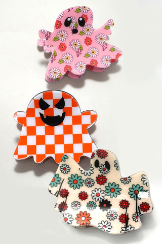 HALLOWEEN GHOST HAIR CLAW CLIPS | 40H831