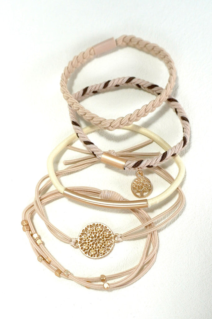 BOHO DUAL FUNCTION KNOT BRACELET HAIR TIES | 40BH100