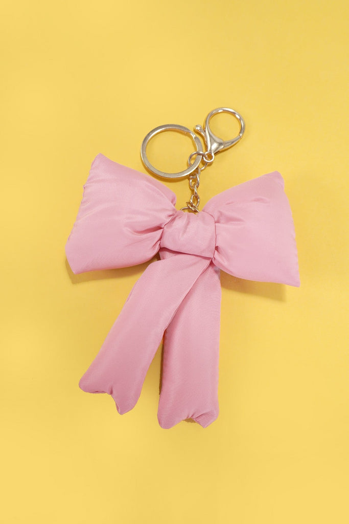 TRENDING PUFFY BOW RIBBON BAG CHARM KEYCHAIN | 40KC109