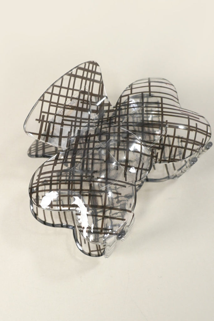 SHEER MESH LACE BOW HAIR CLAW CLIPS | 40H866