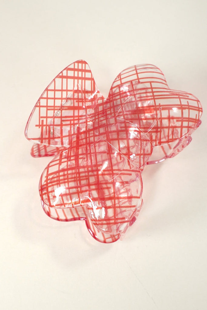 SHEER MESH LACE BOW HAIR CLAW CLIPS | 40H866