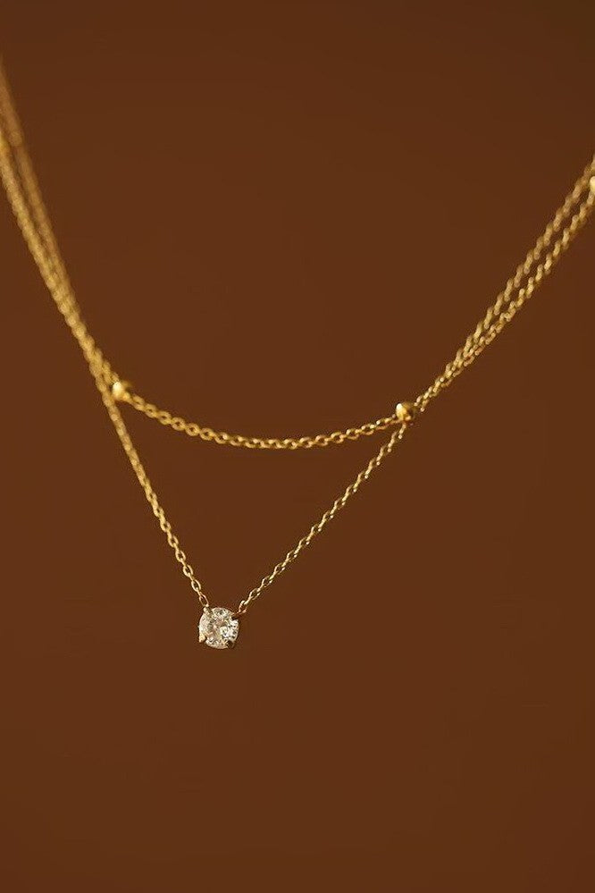 18K STAINLESS STEEL TARNISH FREE NECKLACE SET | 40NK382