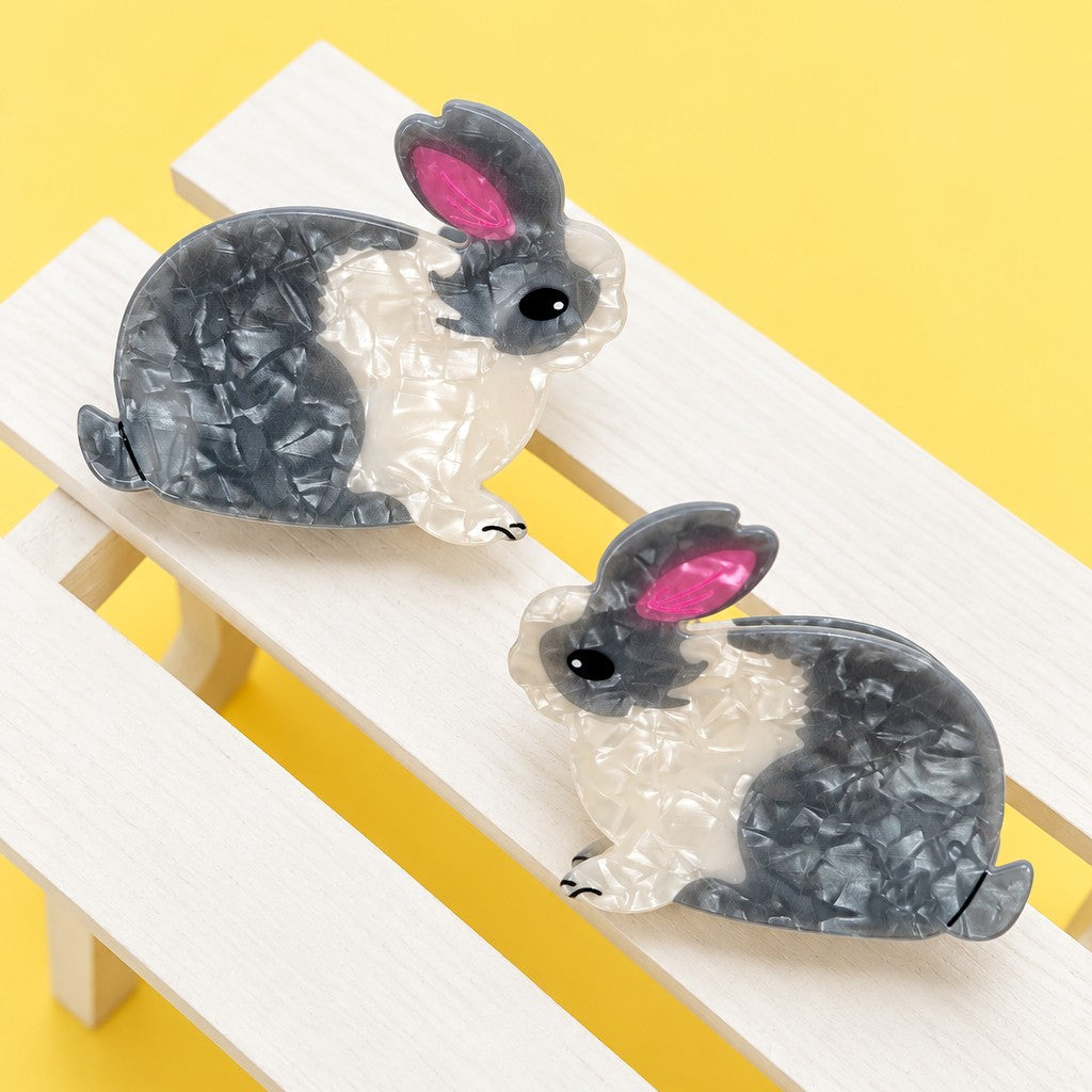 Easter Bunny Pearlescent Hair Claw Clips | 40H1234