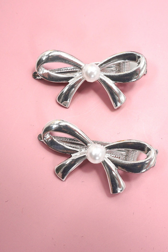 BOW HAIR CLIP SET OF 2 | 40H888