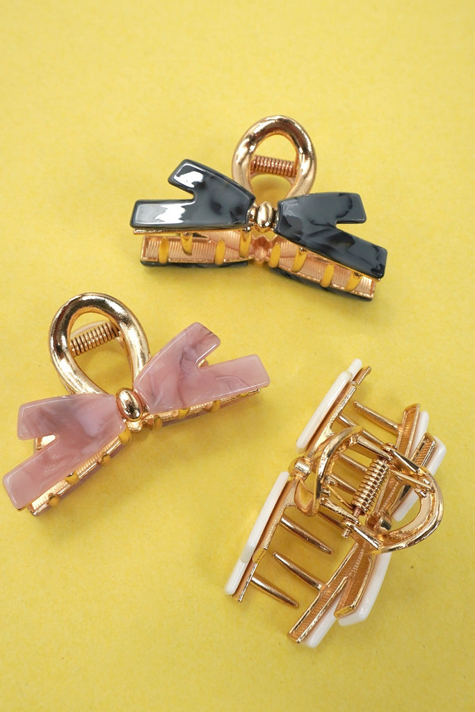 BOW RIBBON HAIR CLAW CLIP | 40H890