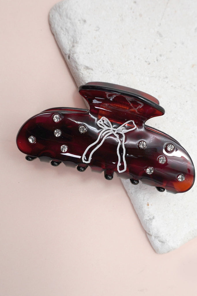 HALF MOON BOW HAIR CLAW CLIPS | 40H893