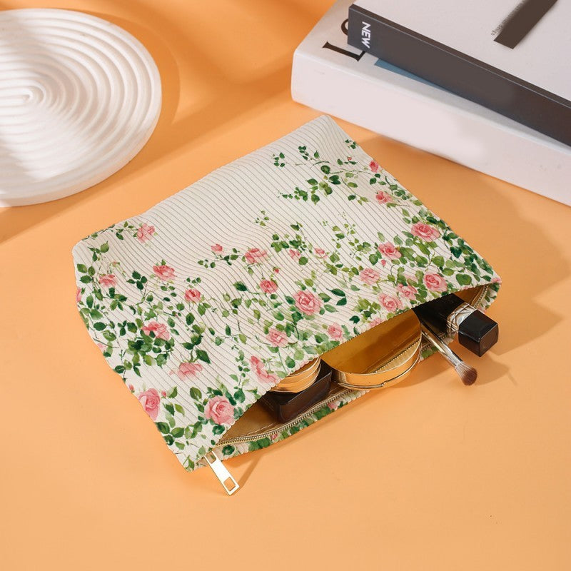 TRAVEL BOW CHERRY COSMETIC MAKEUP POUCH BAG | 40P553