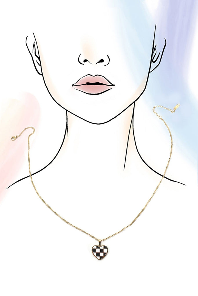 18K STAINLESS STEEL TARNISH FREE HEART NECKLACE | 40NK9439