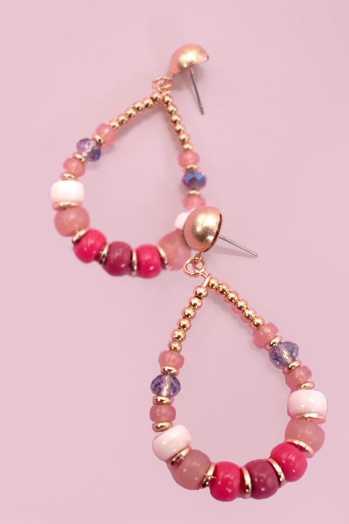 TEARDROP BEADED EARRINGS | 80E06296
