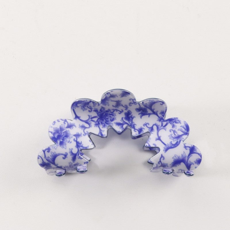 VINTAGE PORCELAIN STYLE HALF MOON HAIR CLAW CLIPS | 40H900