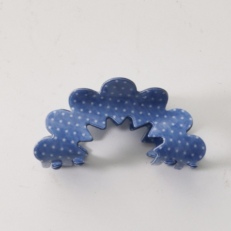 VINTAGE PORCELAIN STYLE HALF MOON HAIR CLAW CLIPS | 40H900