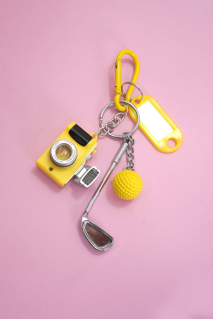 ROPE CORD CAMERA GOLF BAG CHARM KEYCHAIN | 40KC145